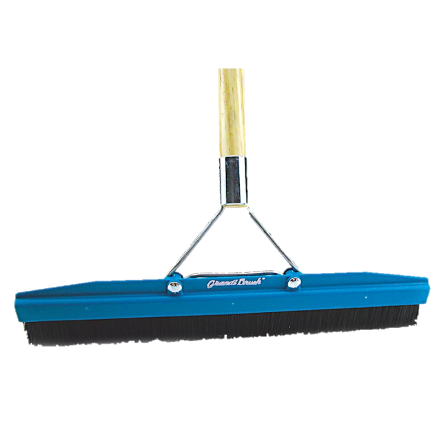 Carpet grooming brush used for the final stage of cleaning